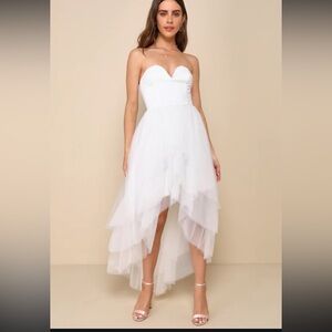 Brand new lulus white dress